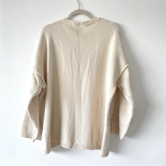 Mónica Cordera Patched Cardigan in Ivory - Picture 4 of 6